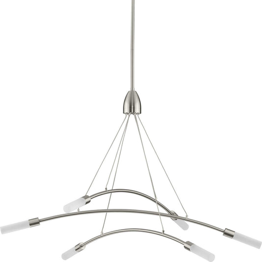 Kylo LED LED Chandelier in Brushed Nickel