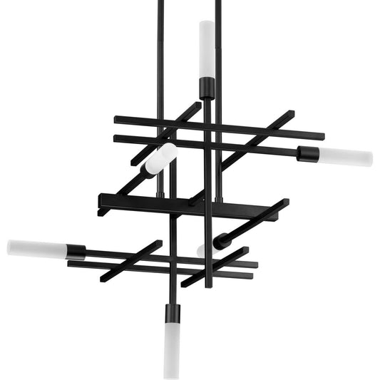 Quadrant Led LED Chandelier in Matte Black