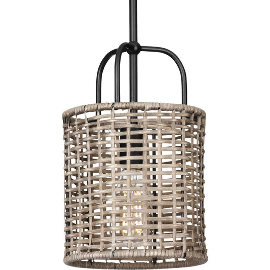 Lavelle One Light Pendant in Matte Black