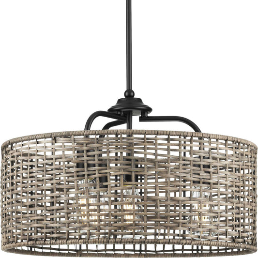 Lavelle Four Light Pendant in Matte Black
