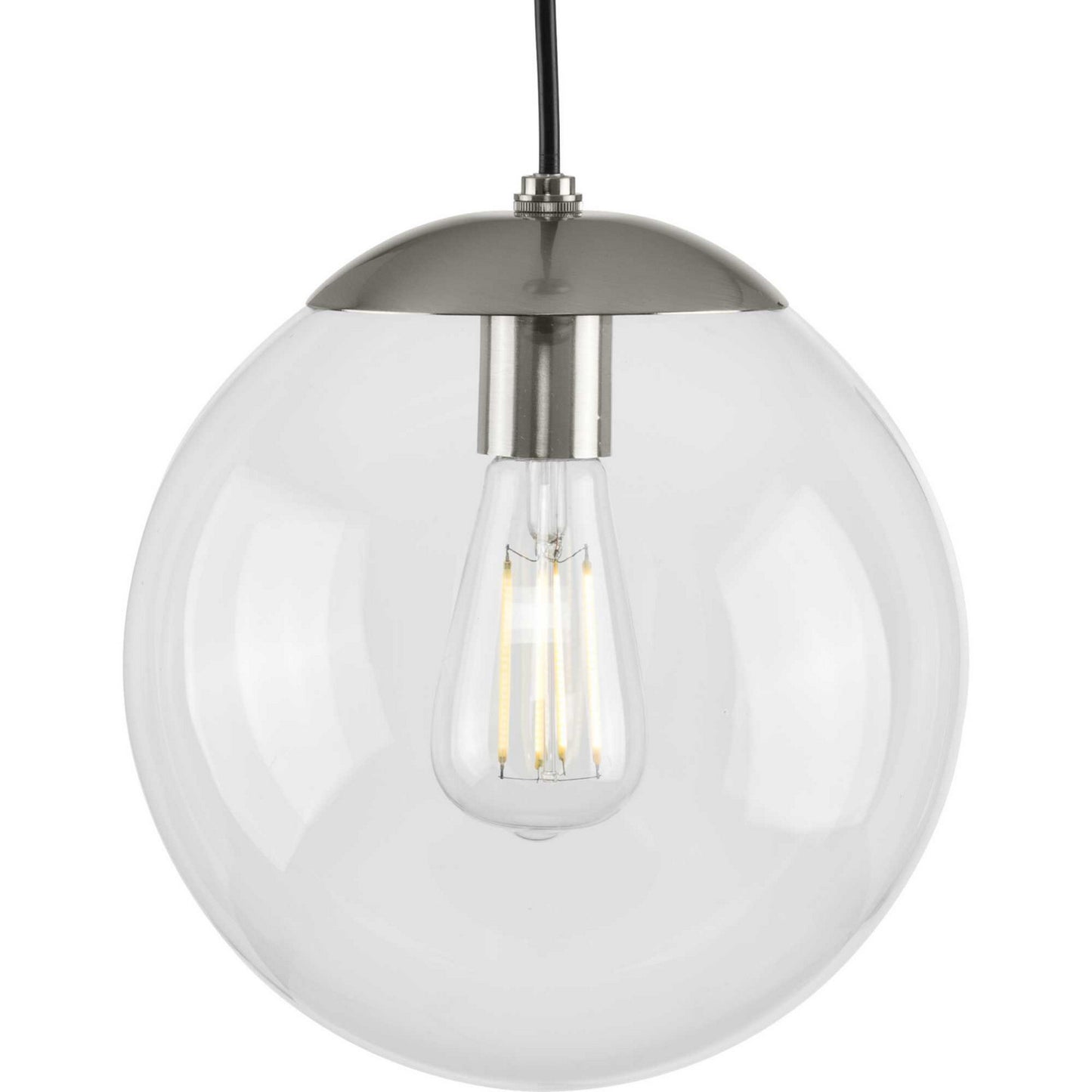 Atwell One Light Pendant in Brushed Nickel