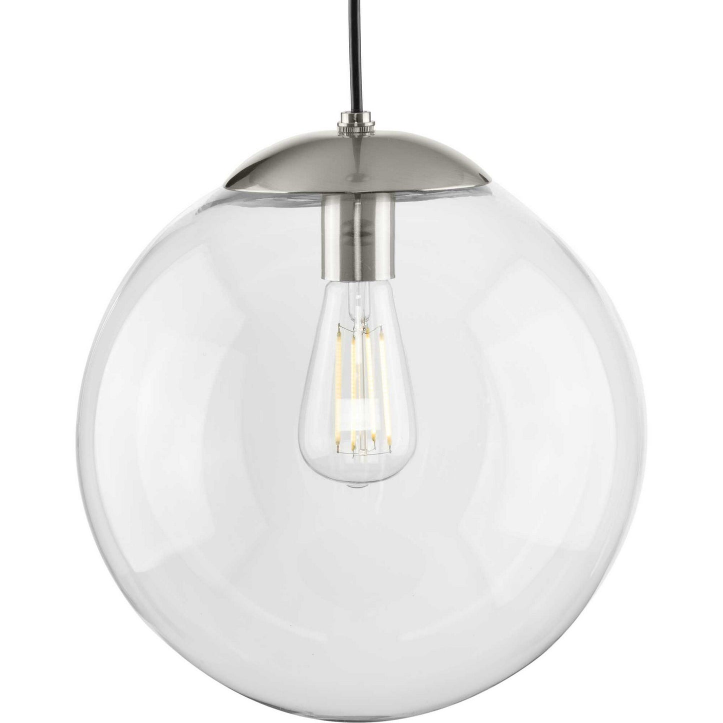 Atwell One Light Pendant in Brushed Nickel