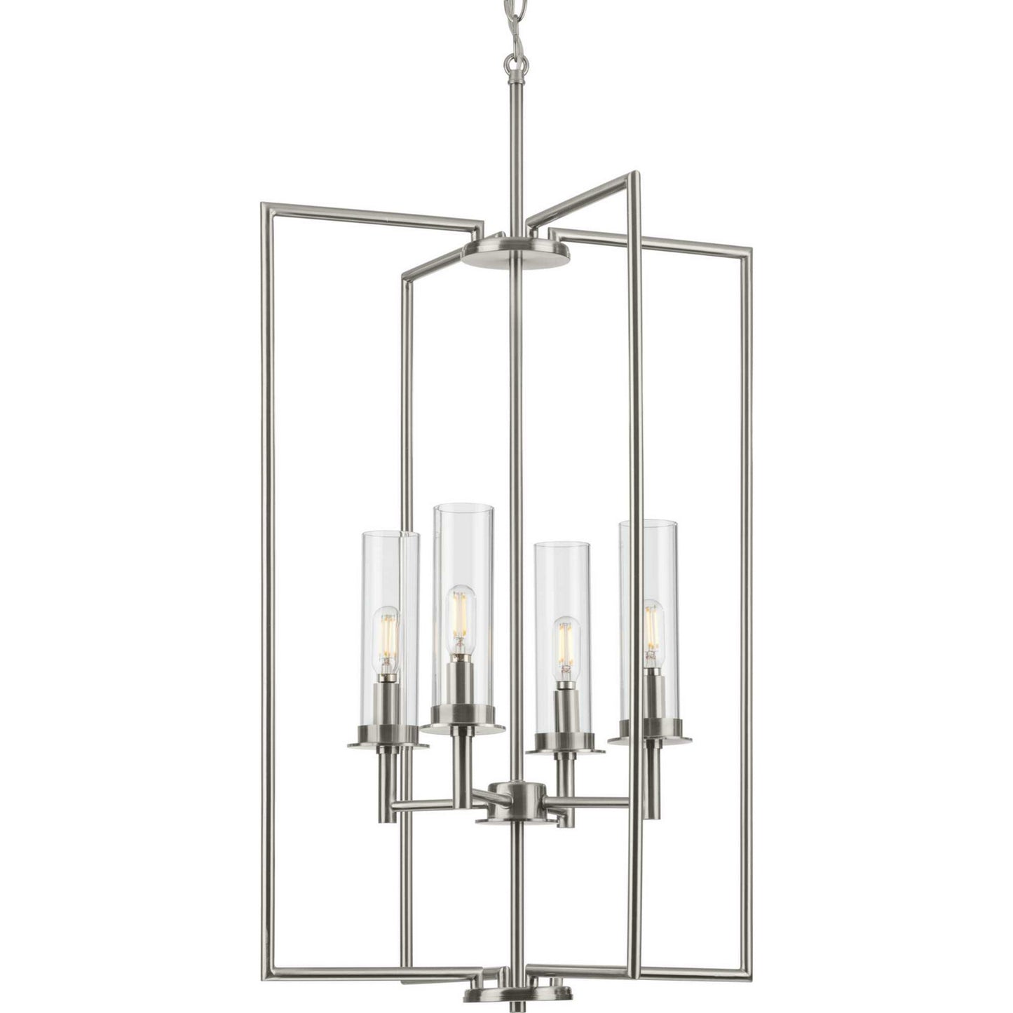 Kellwyn Four Light Foyer Pendant in Brushed Nickel