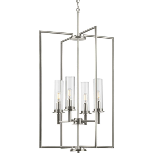 Kellwyn Four Light Foyer Pendant in Brushed Nickel