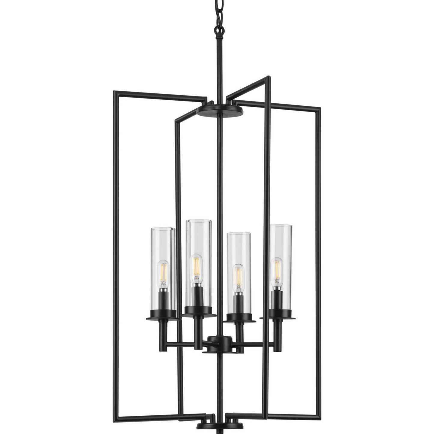 Kellwyn Four Light Foyer Pendant in Matte Black