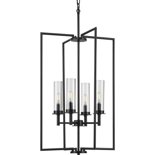 Kellwyn Four Light Foyer Pendant in Matte Black