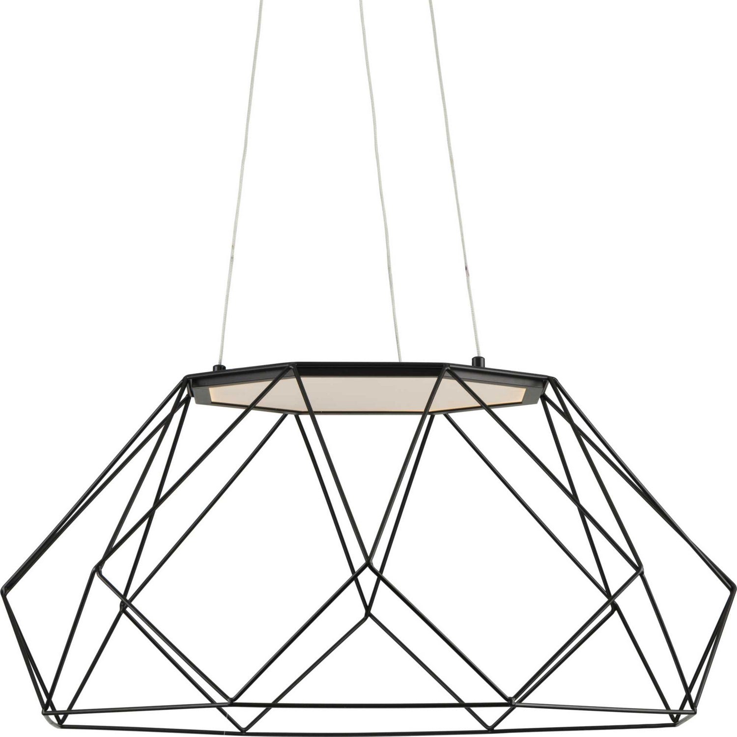 Progress Lighting - P500320-031-30 - LED Pendant - Geodesic LED - Matte Black