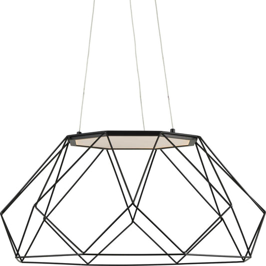 Geodesic LED LED Pendant in Matte Black