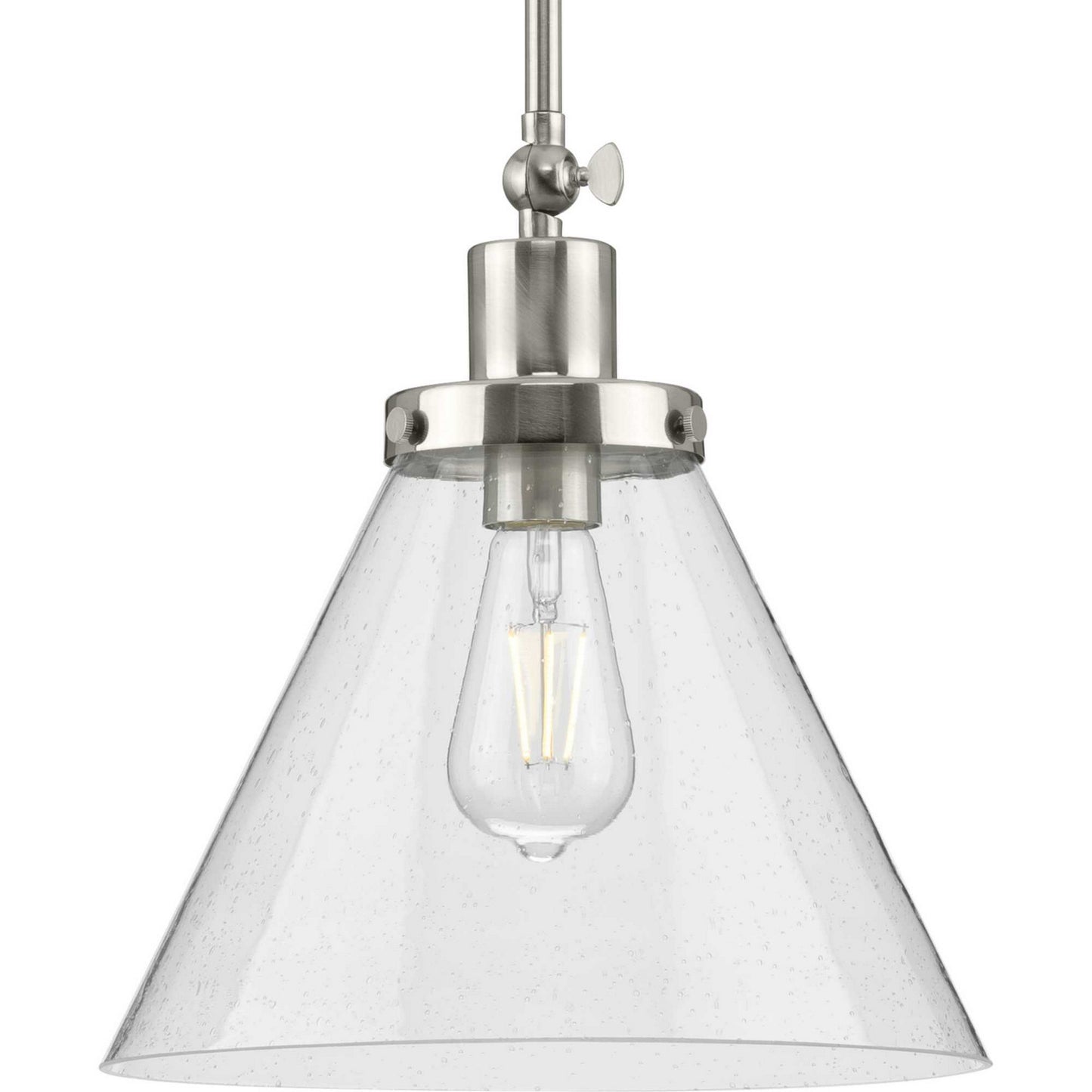 Progress Lighting - P500324-009 - One Light Pendant - Hinton - Brushed Nickel