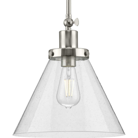 Hinton One Light Pendant in Brushed Nickel