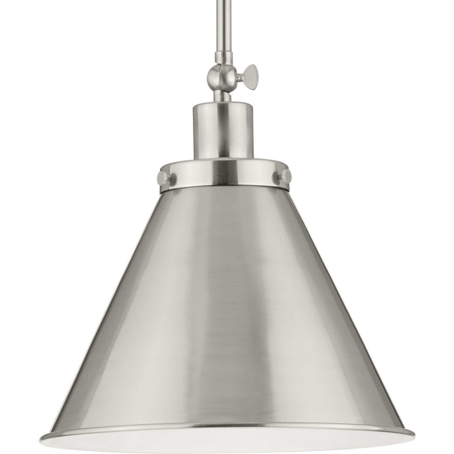 Hinton One Light Pendant in Brushed Nickel