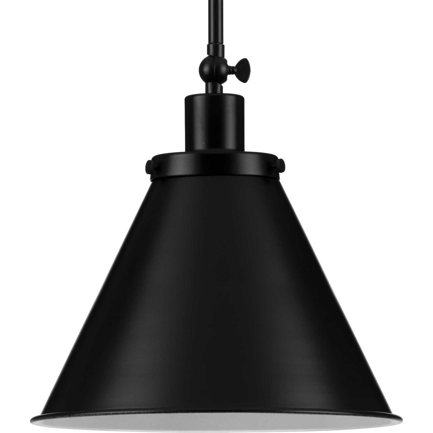 Hinton One Light Pendant in Matte Black