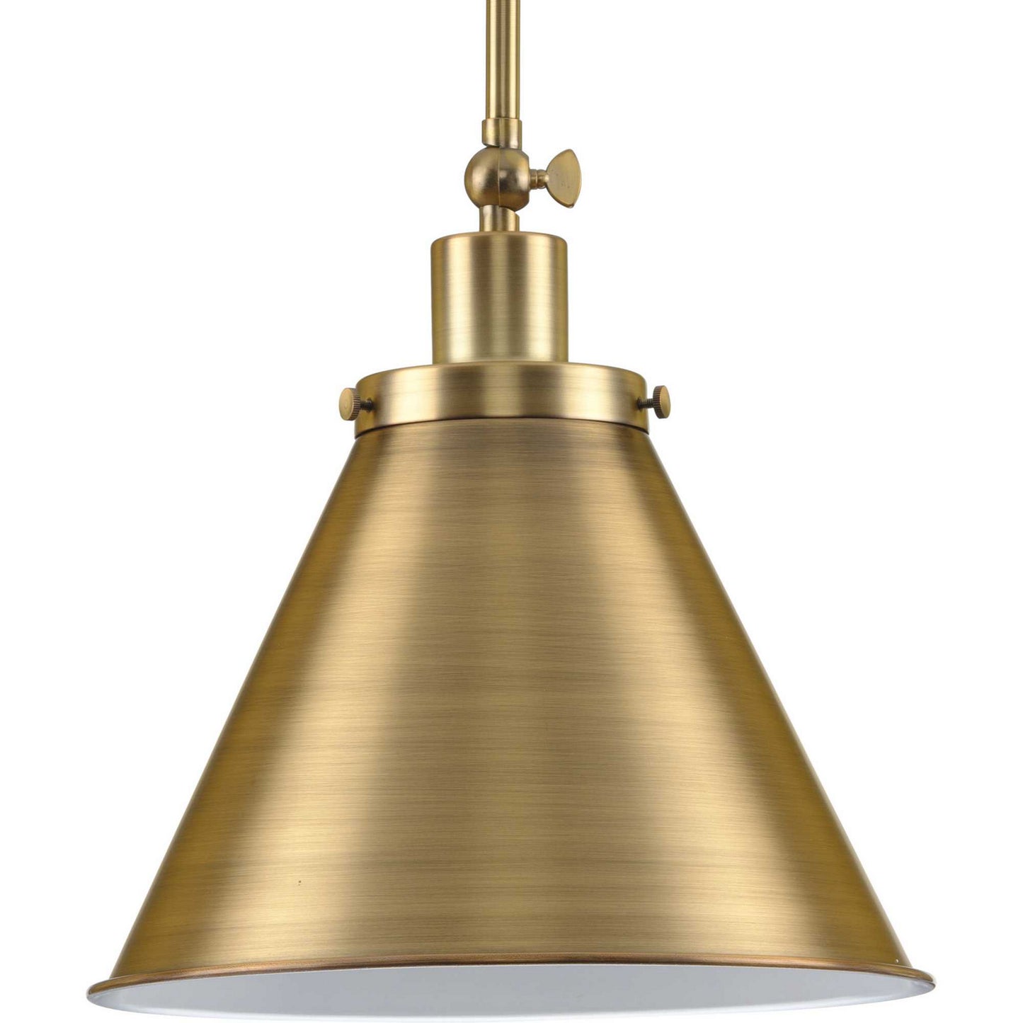 Hinton One Light Pendant in Vintage Brass