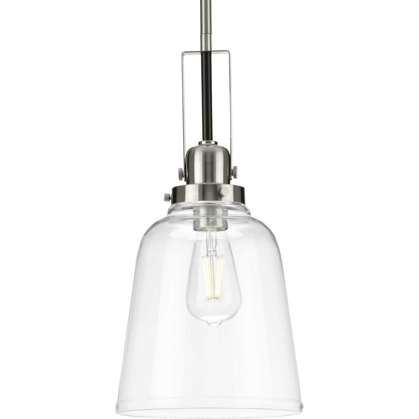 Rushton One Light Pendant in Brushed Nickel