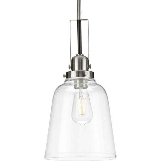Rushton One Light Pendant in Brushed Nickel