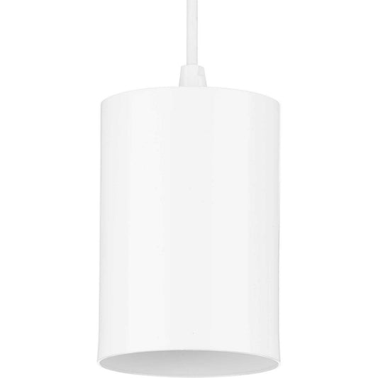 5IN CYL RNDS One Light Pendant in White