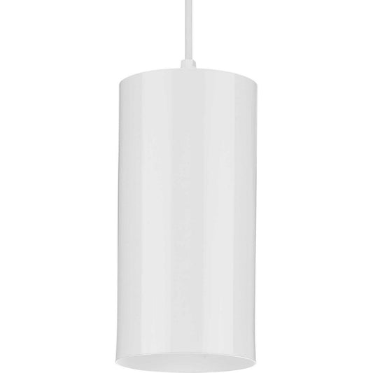 6IN CYL RNDS One Light Pendant in White