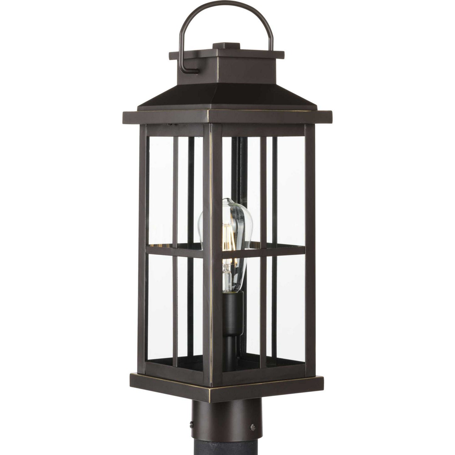 Williamston One Light Post Lantern in Antique Bronze