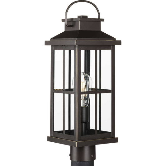 Williamston One Light Post Lantern in Antique Bronze