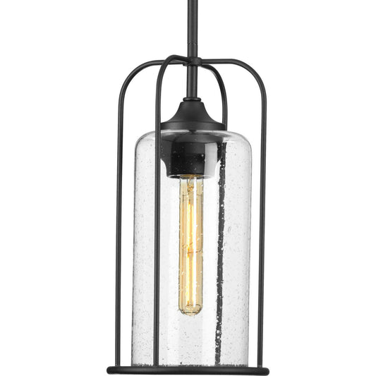 Watch Hill One Light Hanging Lantern in Textured Black