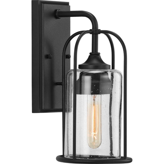 Watch Hill One Light Wall Lantern in Textured Black