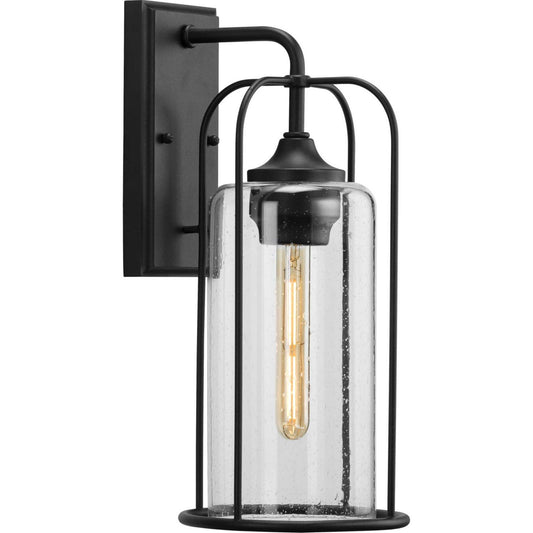 Watch Hill One Light Wall Lantern in Textured Black