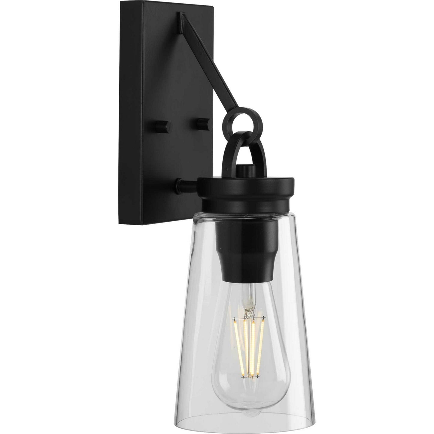 Stockbrace One Light Wall Bracket in Matte Black
