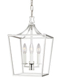 Southold Three Light Mini Lantern in Polished Nickel
