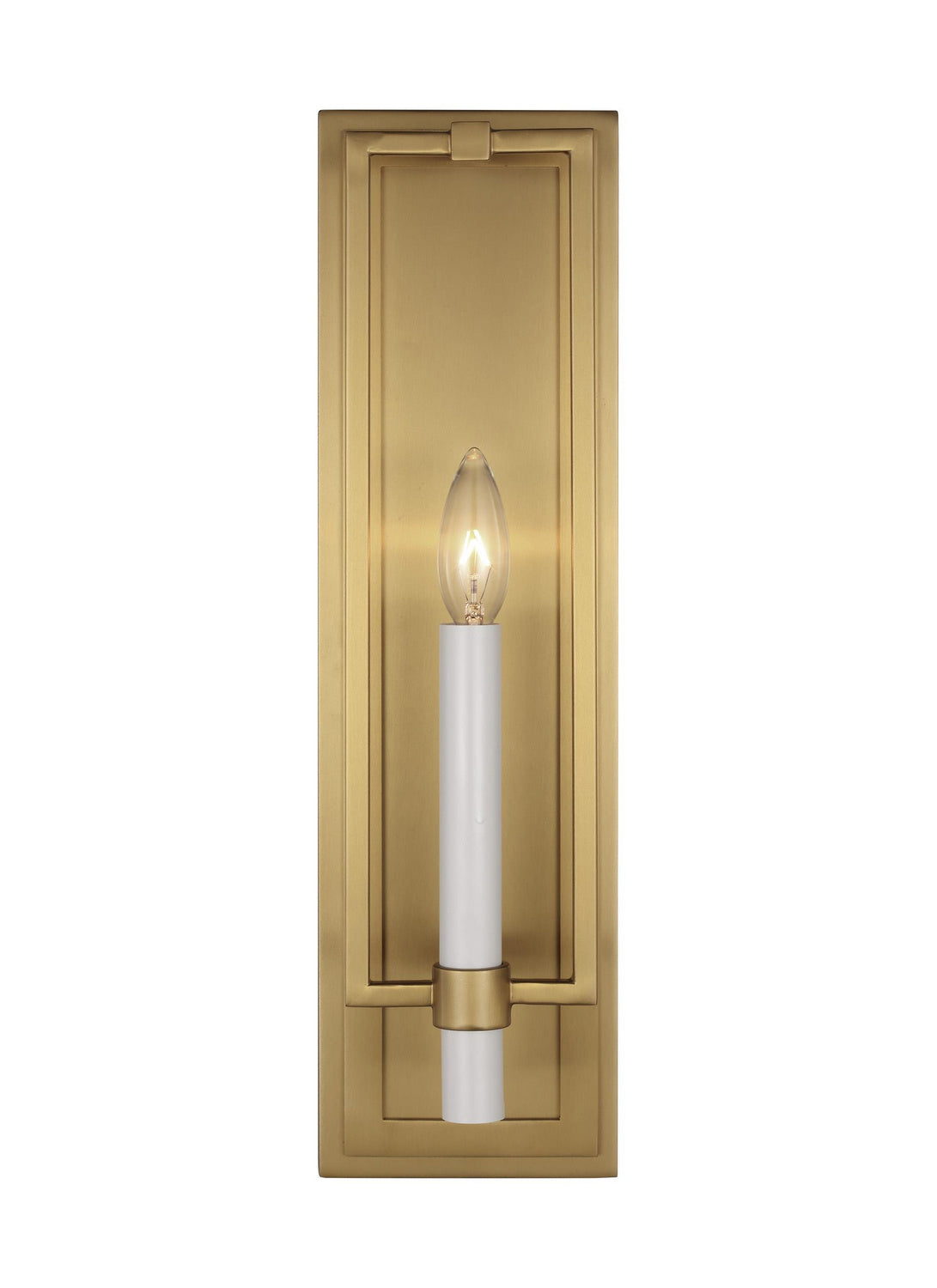 Marston One Light Wall Sconce in Burnished Brass