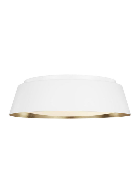 Asher Four Light Flush Mount in Matte White