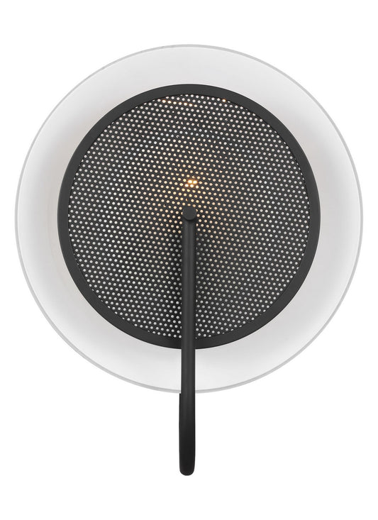 Gesture One Light Wall Sconce / Flush Mount in Midnight Black