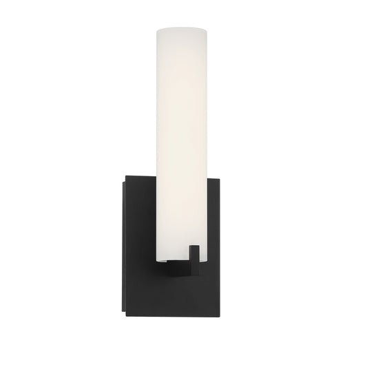Tube LED Wall Sconce in Coal Black