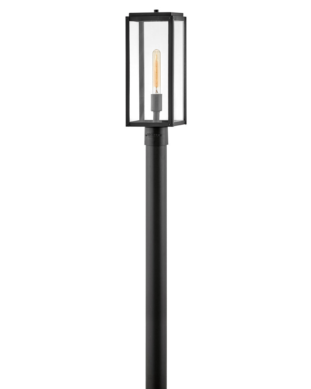Max LED Post Top or Pier Mount Lantern in Black