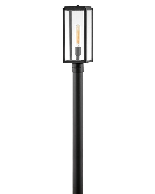 Max LED Post Top or Pier Mount Lantern in Black