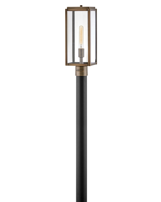Max LED Post Top or Pier Mount Lantern in Burnished Bronze