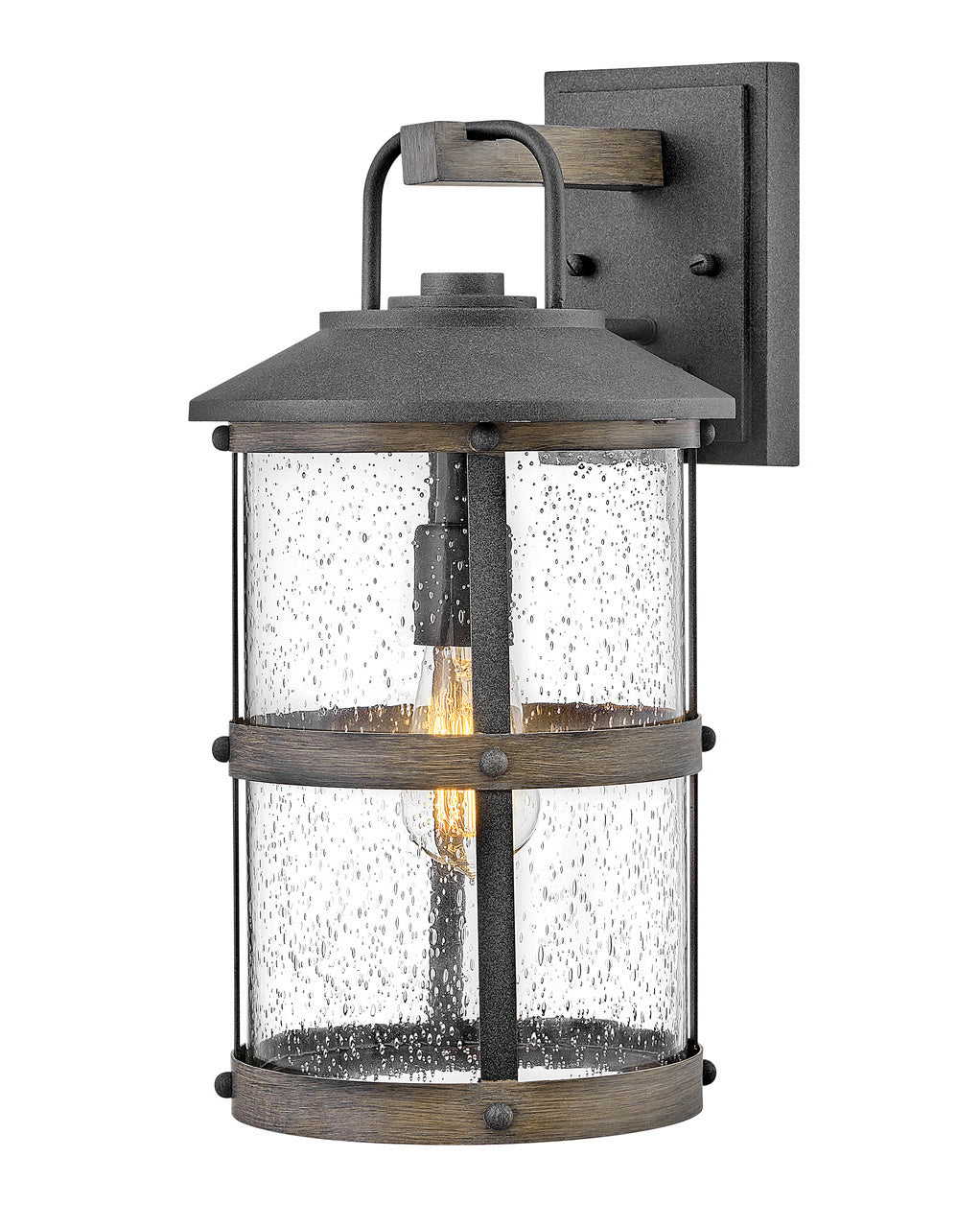 Lakehouse LED Wall Mount in Aged Zinc