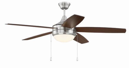 Phaze Energy Star 5 52" Ceiling Fan in Brushed Polished Nickel