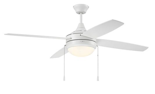 Phaze Energy Star 4 52" Ceiling Fan in White