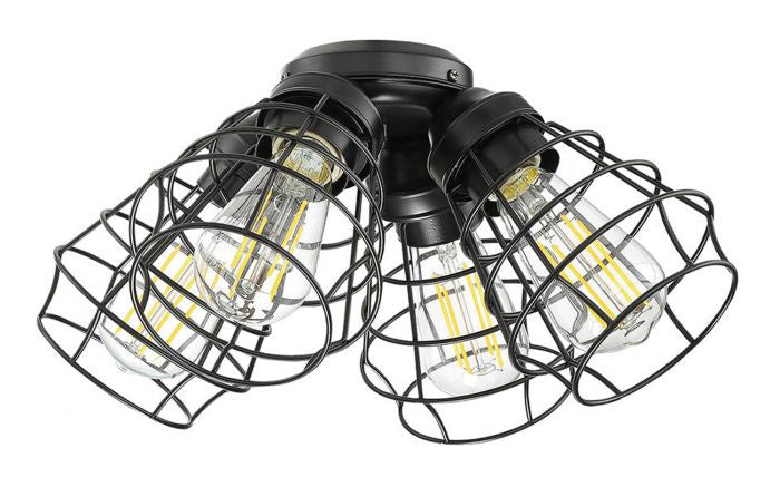 Light Kit-Armed LED Fan Light Kit in Flat Black
