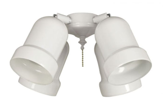 Light Kit-Armed LED Ceiling Fan Light Kit in White