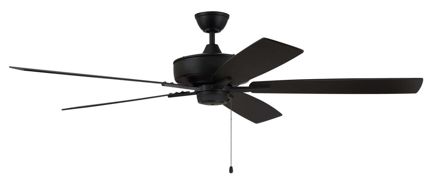 Craftmade - S60FB5-60FBGW - 60" Ceiling Fan - Super Pro 60 - Flat Black