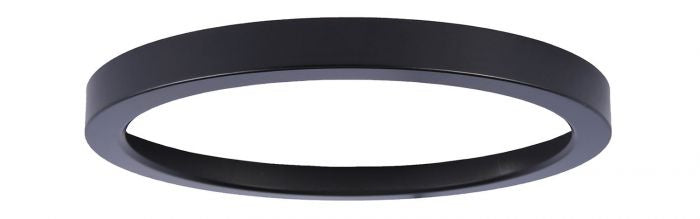 Craftmade - X9206-TRIM-FB - 6" Flushmount Optional Trim - LED Flushmount - Flat Black