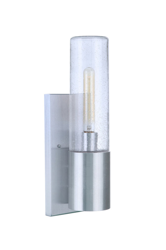 Sabre One Light Outdoor Wall Mount in Satin Aluminum
