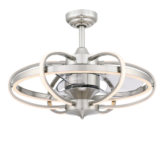 Obvi 22" Ceiling Fan in Brushed Nickel