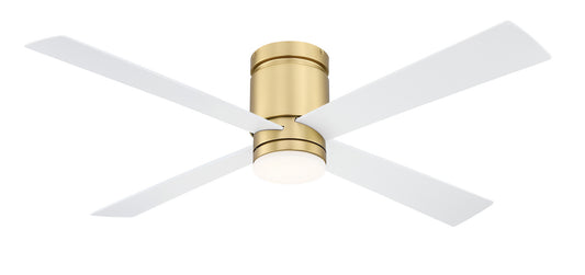 Kwartet 52" Ceiling Fan in Brushed Satin Brass