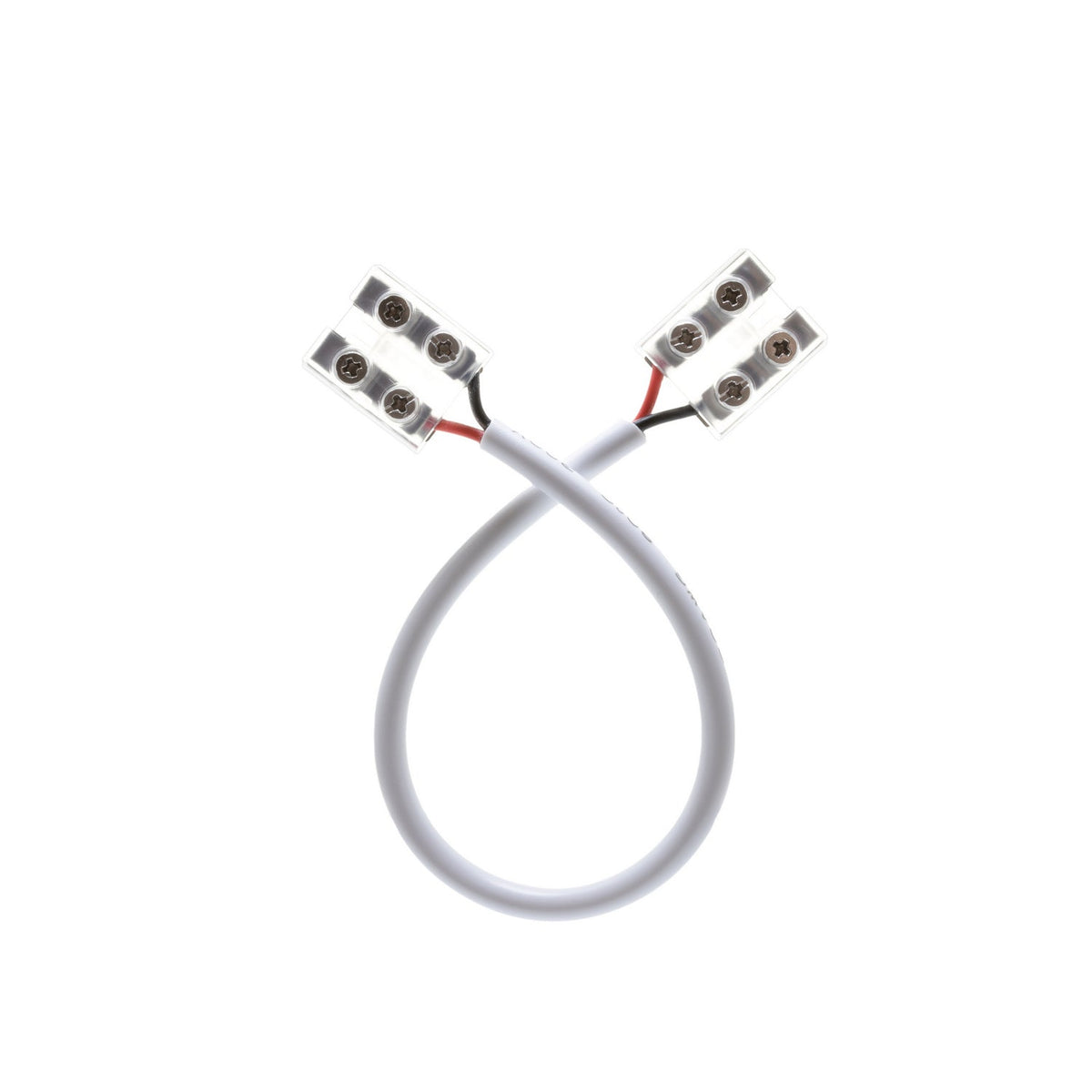 Diode LED DI-TB8-6JPR-TTT-1 Tape Light Terminal Block, 8mm, Jumper Cable (Tape to Tape), 6 in. 20 AWG Wire Lead, White - Pack of 1