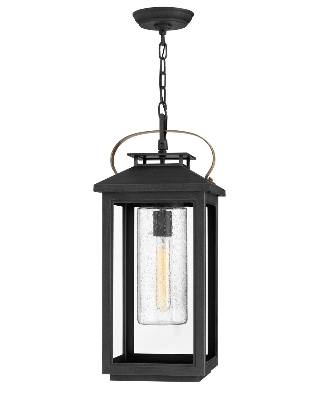Atwater LED Hanging Lantern in Black