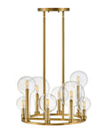 Alchemy LED Chandelier in Lacquered Brass