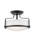 Harper LED Semi-Flush Mount in Black