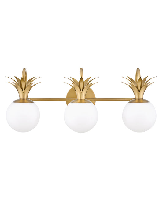 Palma LED Vanity in Heritage Brass